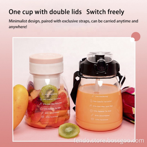2024 NEW 7.4V Wireless Stainless Steel Portable Juicer Cup